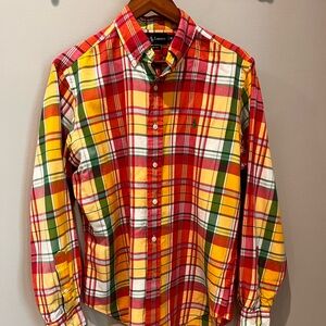 Ralph Lauren Classic Fit Oxford Shirt in Plaid Size M